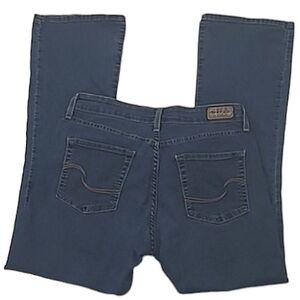 Signature Levi Strauss Modern Bootcut Jean Mid to Dark Wash Waist Rise Whiskered